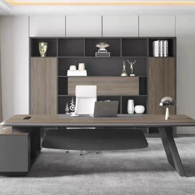 Gaming Reception Storage Office Desk Drawer Modern Executive Office Desk Computer Bureau Escritorio Office Furniture MZ50OC