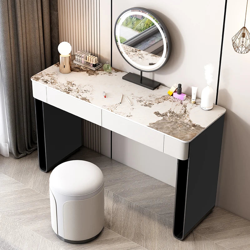 Luxury Drawers Dressing Table Mirror White Bed Side Cosmetic Vanity Table Room Nordic Coiffeuse Chambre Femme Room Furniture