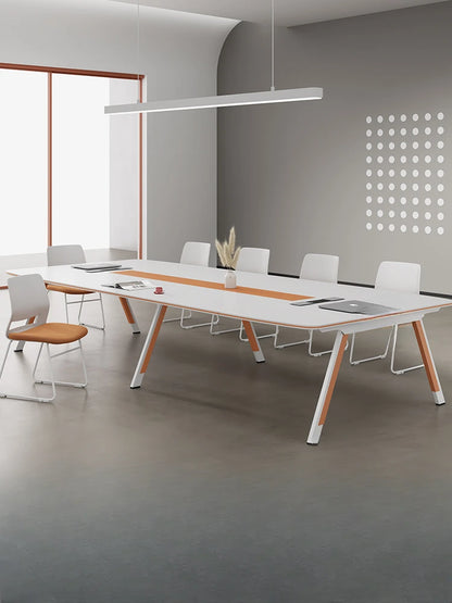 Long table meeting room table and chair combination modern simple office long meeting