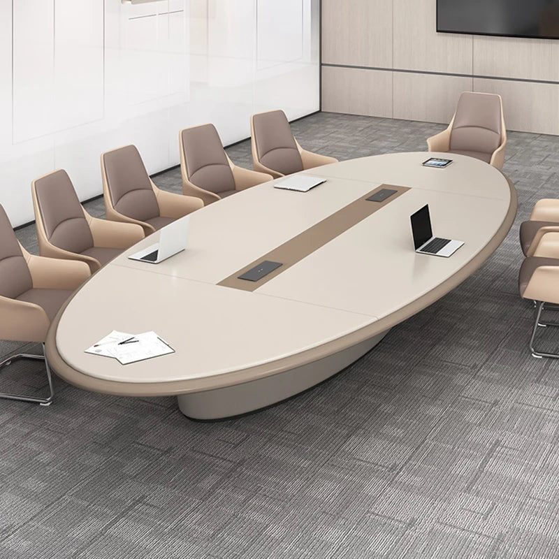 Executive Meeting Table Gaming Standing White Corner Reception Office Modern Desk Desktop Home Tavola Da Pranzo Home Furniture