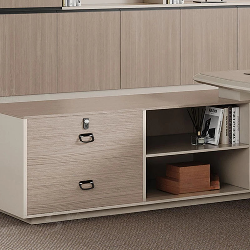 Luxury Desktop Office Desks Storage Monitor Drawers Modern Executive Work Desk Boss Tavolo Scrivania Ufficio Home Furniture